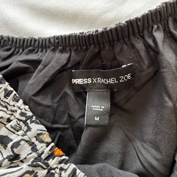 Express x Racheal Zoe Printed Off The Shoulder Cropped Top & Maxi Skirt Womens M - Picture 6 of 9